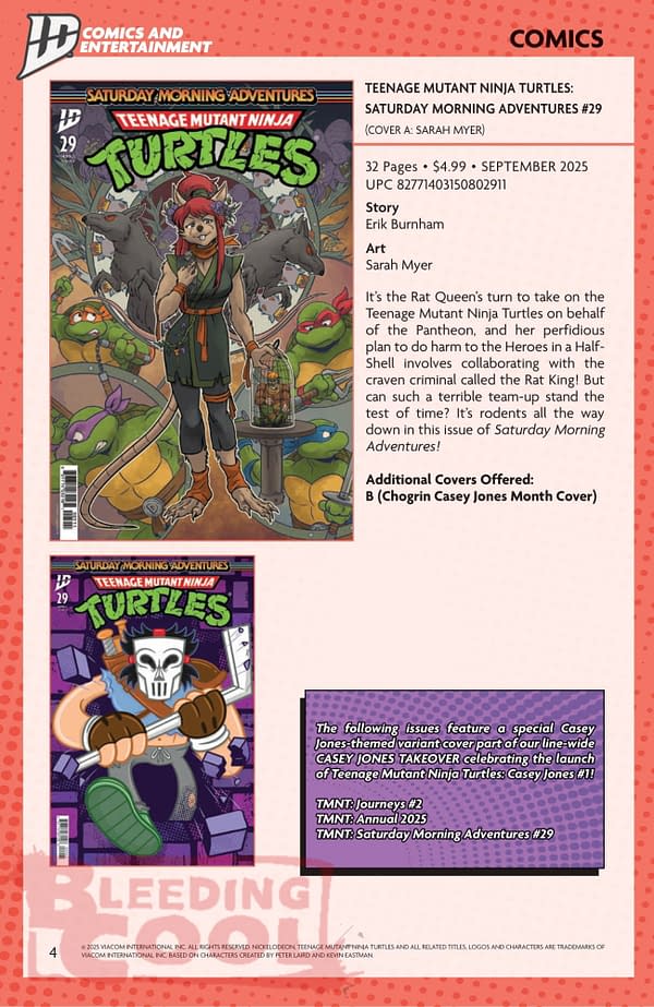 IDW September 2025 Solicits & Solicitations
