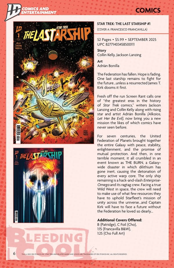 IDW September 2025 Solicits & Solicitations
