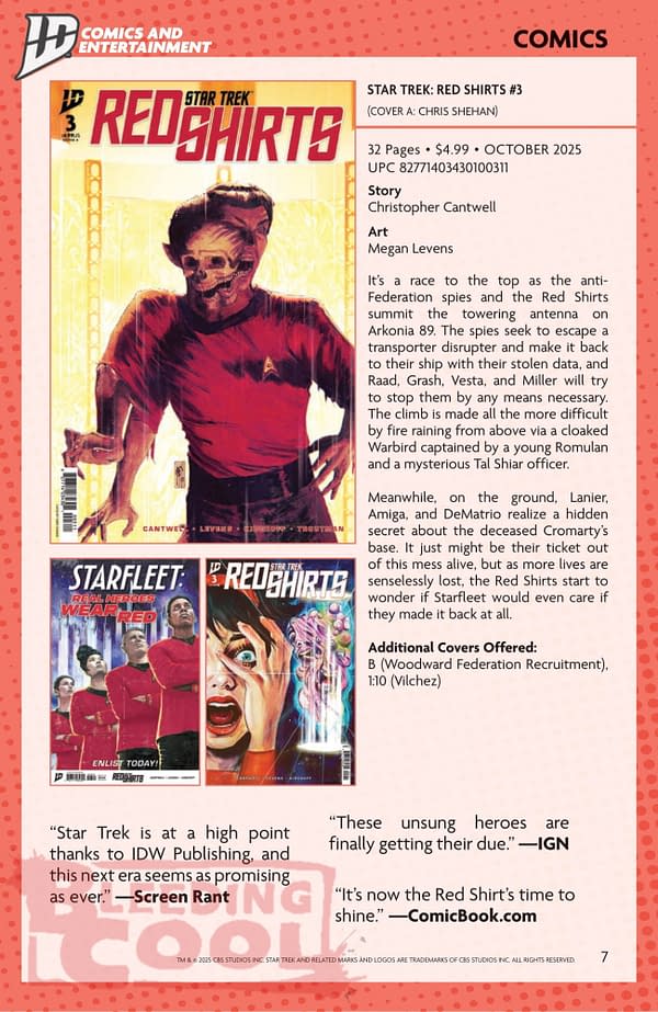 IDW September 2025 Solicits & Solicitations