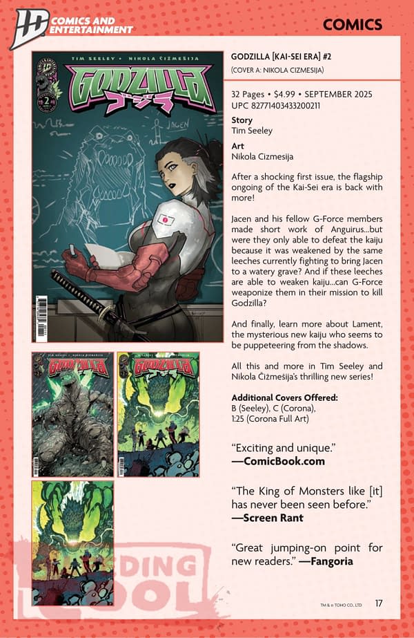 IDW September 2025 Solicits & Solicitations