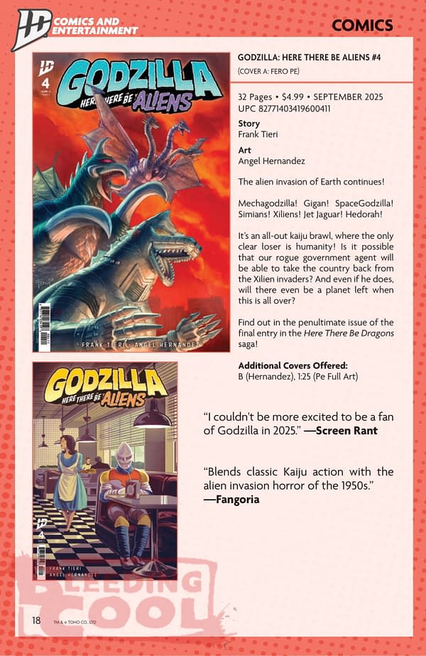 IDW September 2025 Solicits & Solicitations