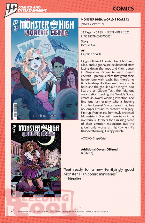 IDW September 2025 Solicits & Solicitations