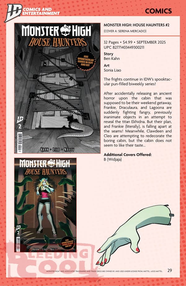 IDW September 2025 Solicits & Solicitations