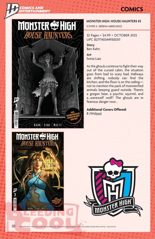 IDW September 2025 Solicits & Solicitations