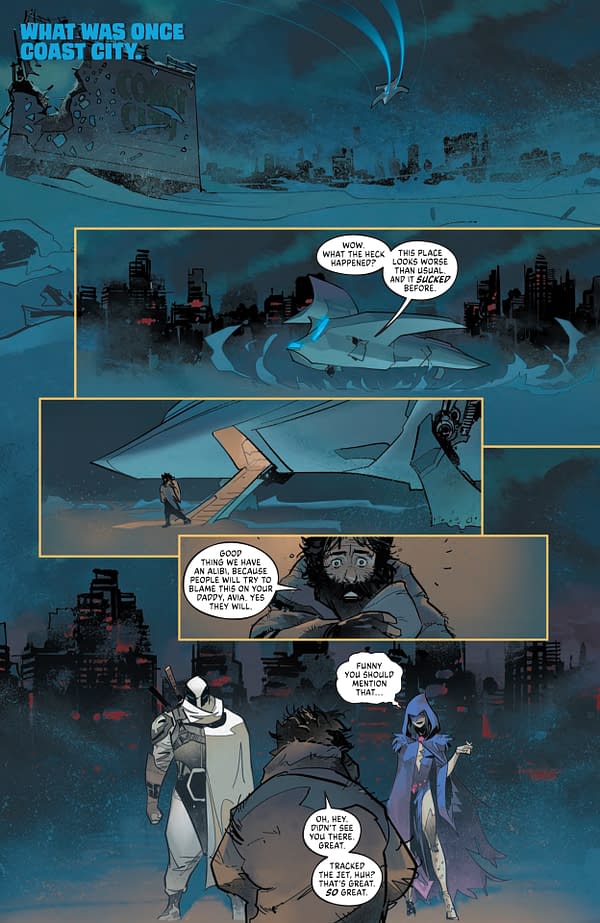 Interior preview page from DC vs. Vampires: World War V #10