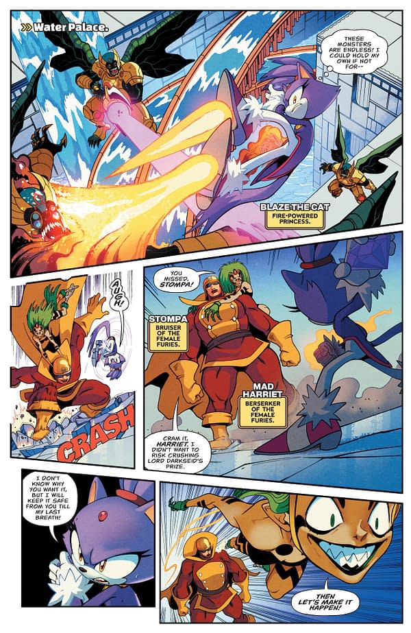Interior preview page from DC x Sonic the Hedgehog #4
