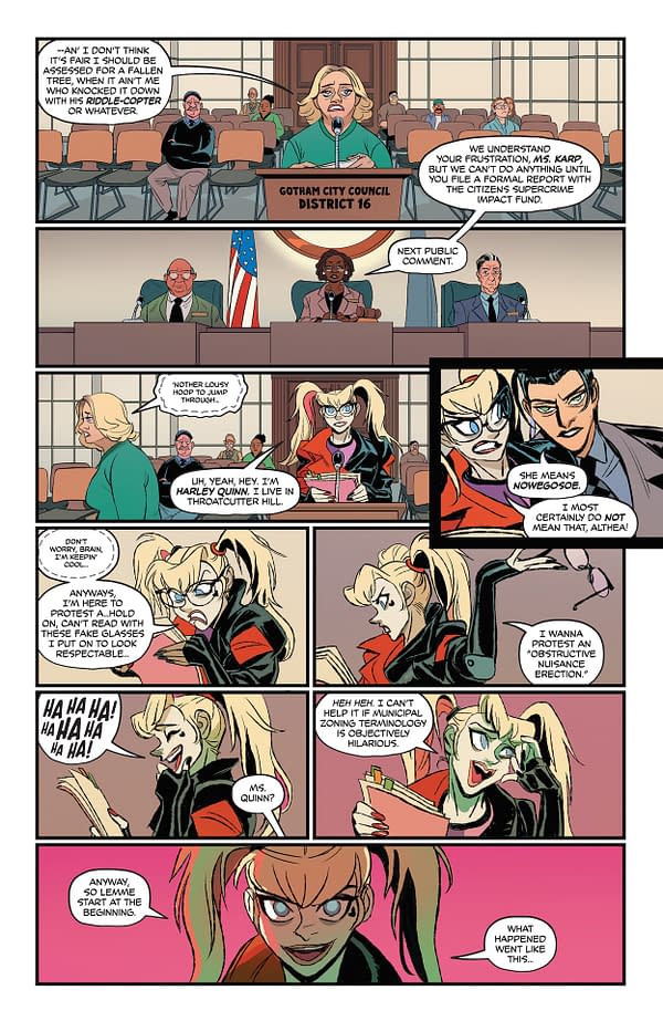 Interior preview page from Harley Quinn #52