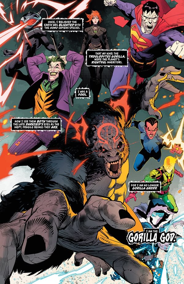 Interior preview page from Justice League Unlimited #8