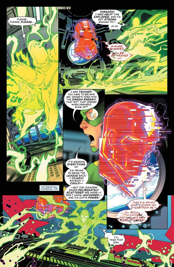 Interior preview page from Justice League Unlimited #8