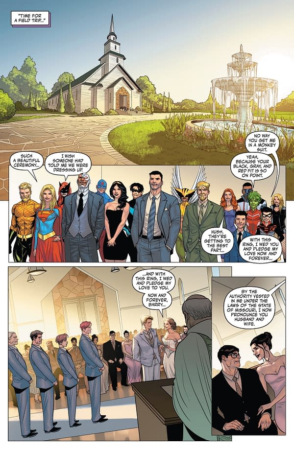Interior preview page from Justice League vs. Godzilla vs. Kong 2 #1