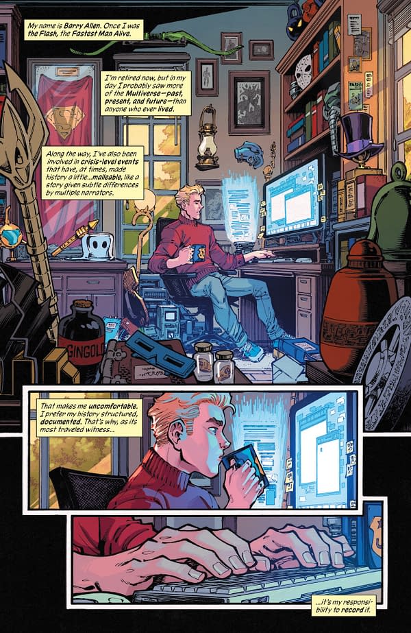 Interior preview page from New History of the DC Universe #1