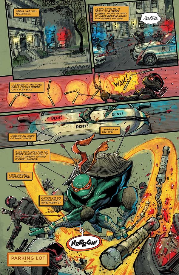 Interior preview page from TEENAGE MUTANT NINJA TURTLES #9 JORGE FORNéS COVER