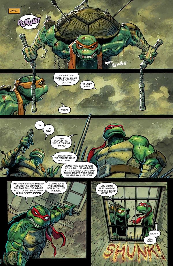 Interior preview page from TEENAGE MUTANT NINJA TURTLES #9 JORGE FORNéS COVER