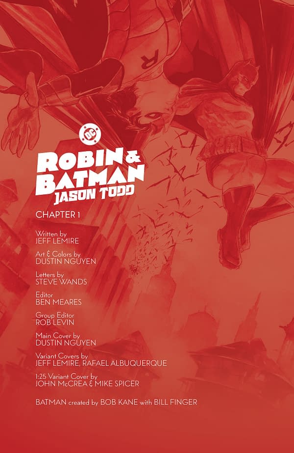 Interior preview page from Robin and Batman: Jason Todd #1
