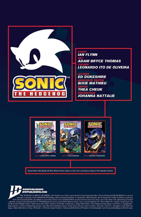 Interior preview page from SONIC THE HEDGEHOG #79 ADAM BRYCE THOMAS COVER