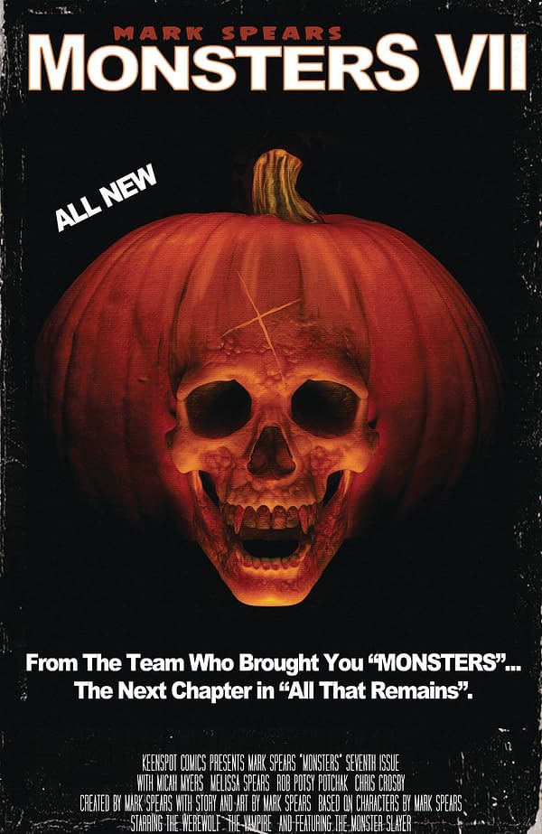 Cover image for MARK SPEARS MONSTERS #7 CVR C HALLOWEEN II HOMAGE