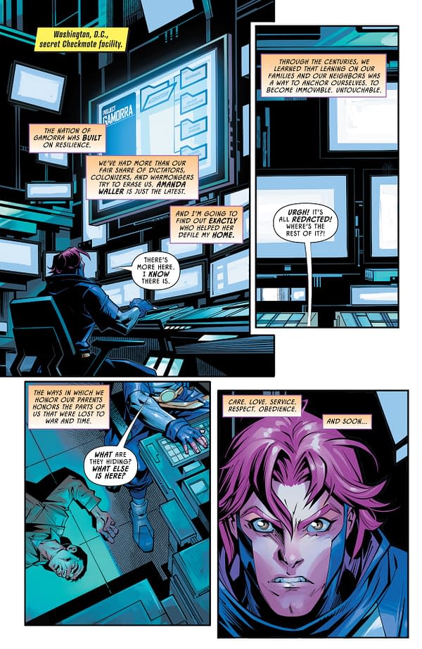 Interior preview page from Secret Six #5
