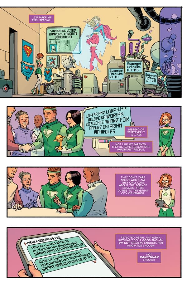 Interior preview page from Supergirl #2