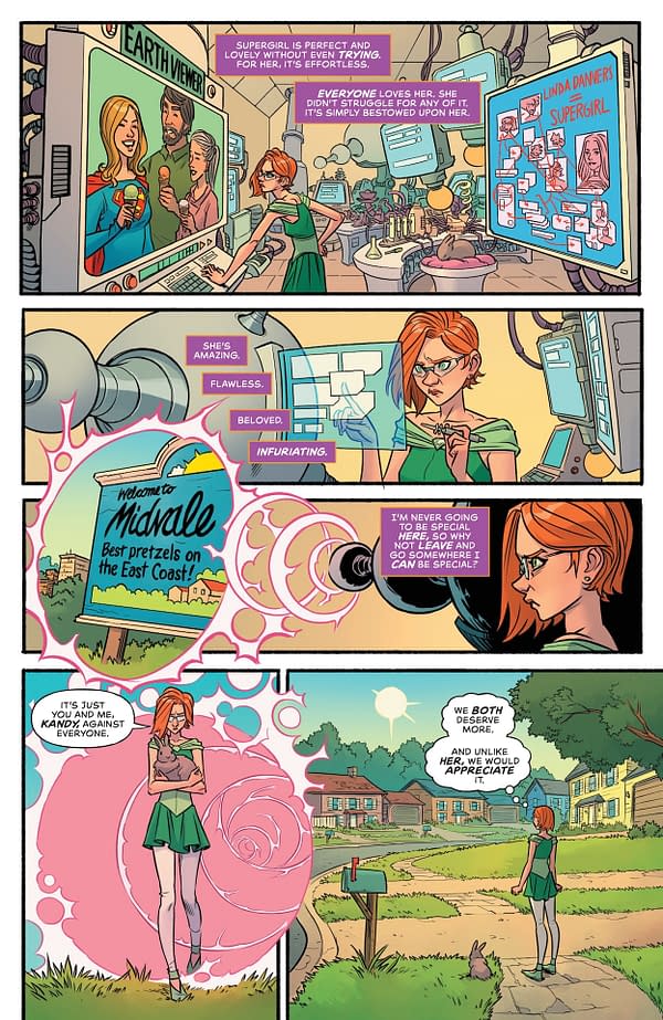Interior preview page from Supergirl #2
