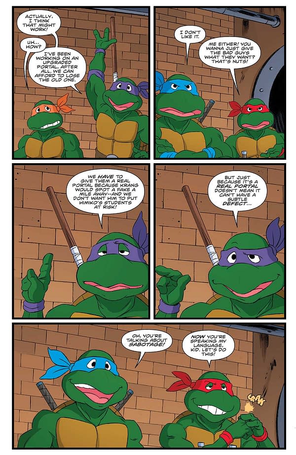 Interior preview page from TMNT: SATURDAY MORNING ADVENTURES 2 #26 DAN SCHOENING COVER