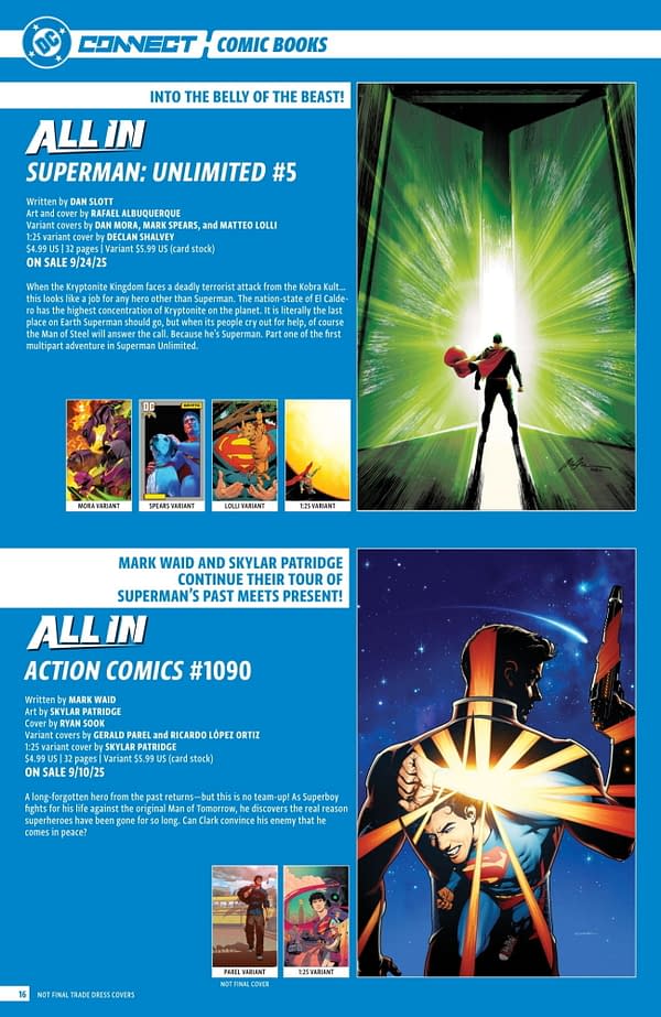 DC Comics' September 2025 Full Solicits - More Than Just Batman