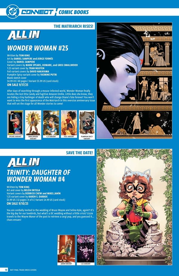 DC Comics' September 2025 Full Solicits - More Than Just Batman