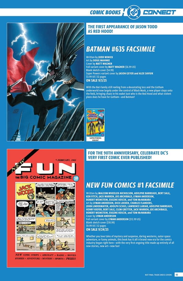 DC Comics' September 2025 Full Solicits - More Than Just Batman #1