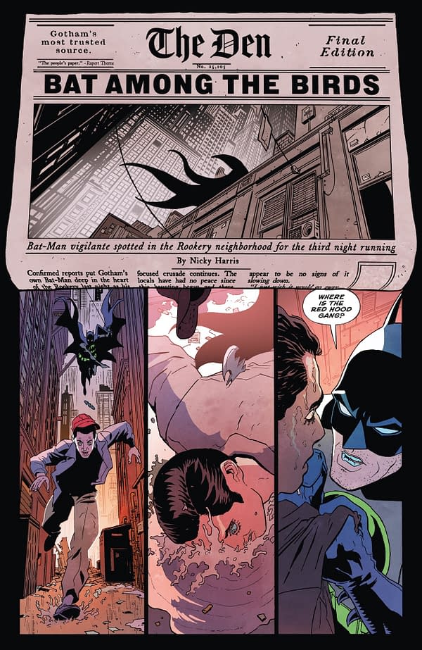 Interior preview page from Batman: Dark Patterns #8