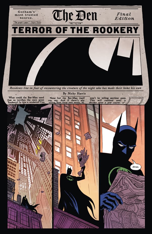 Interior preview page from Batman: Dark Patterns #8