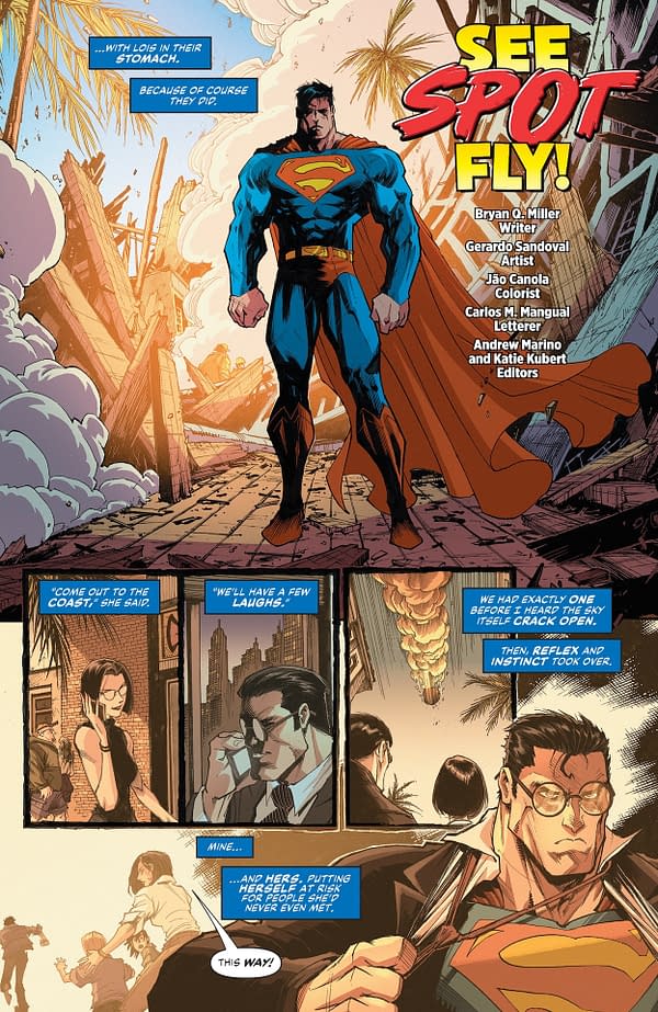 Interior preview page from DC's Kal-El-Fornia Love #1