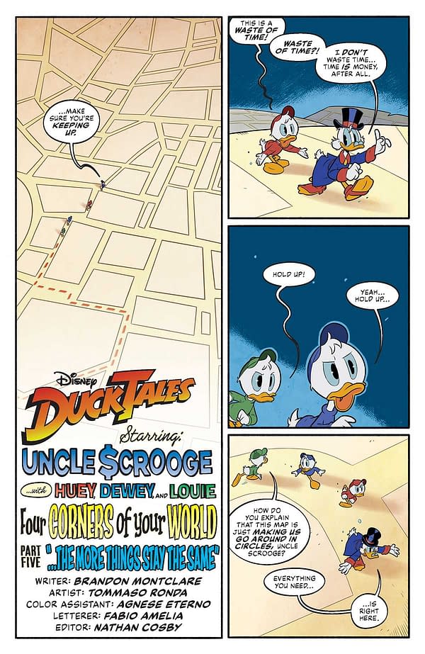 Interior preview page from DuckTales #5