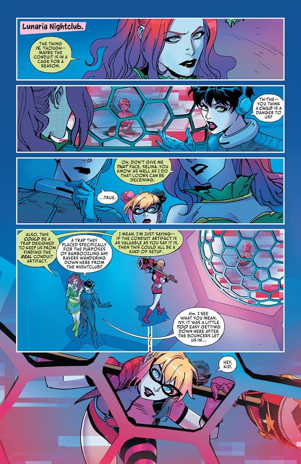 Interior preview page from Gotham City Sirens: Unfit for Orbit #2