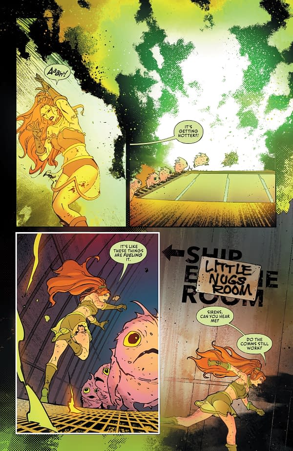 Interior preview page from Gotham City Sirens: Unfit for Orbit #3