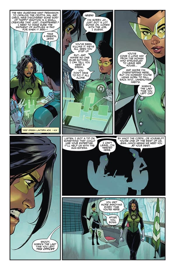 Interior preview page from Green Lantern Corps #6