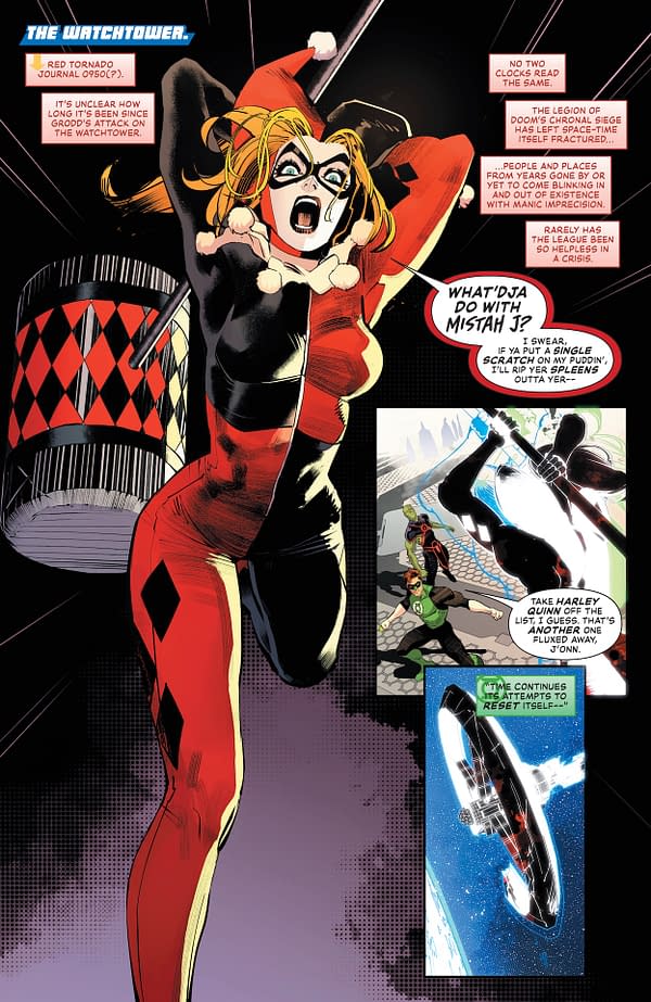 Interior preview page from Justice League Unlimited #9