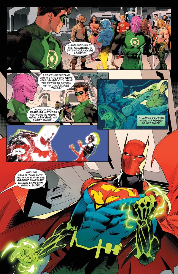Interior preview page from Justice League Unlimited #9