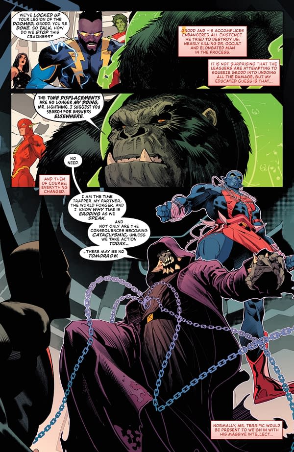Interior preview page from Justice League Unlimited #9