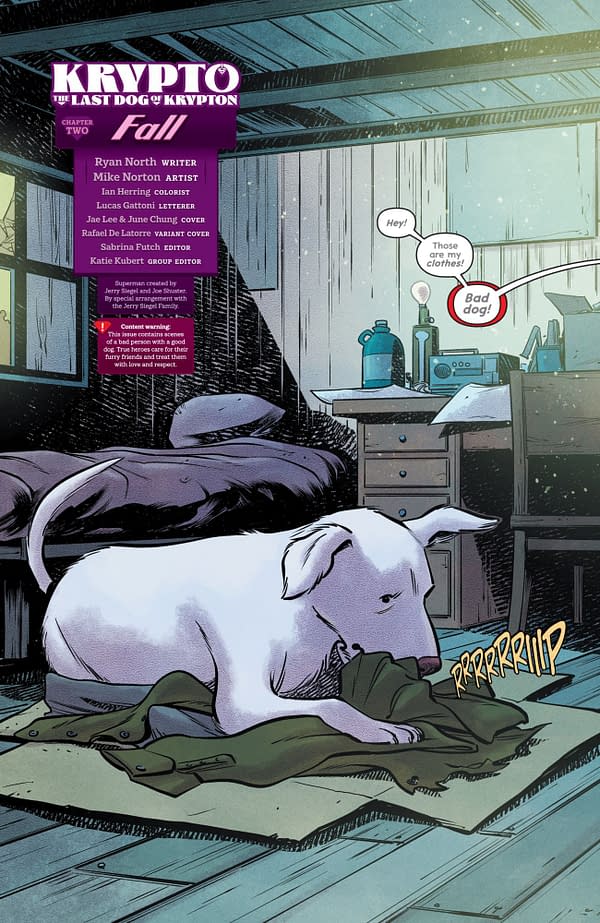 Interior preview page from Krypto: The Last Dog of Krypton #2