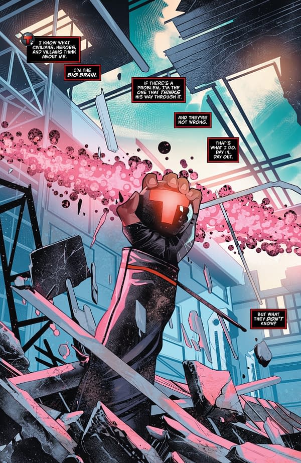 Interior preview page from Mr. Terrific: Year One #3