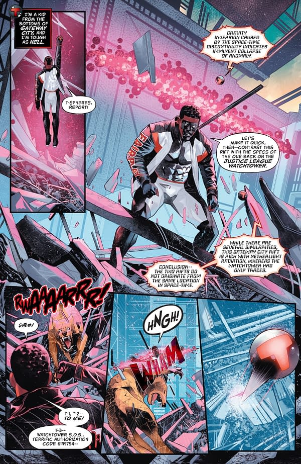 Interior preview page from Mr. Terrific: Year One #3