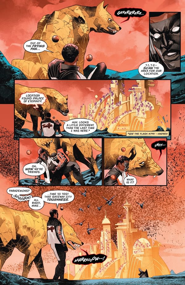 Interior preview page from Mr. Terrific: Year One #3