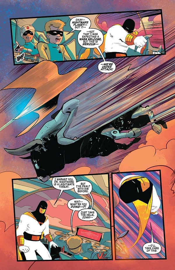 Interior preview page from Space Ghost/Jonny Quest Space Quest #2