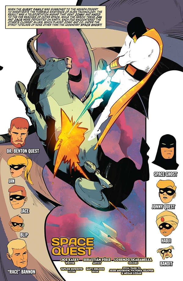Interior preview page from Space Ghost/Jonny Quest Space Quest #2