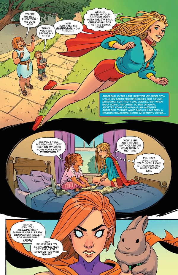 Interior preview page from Supergirl #3