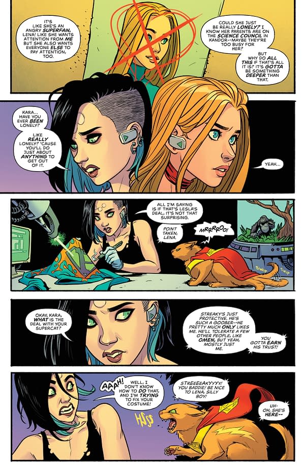 Interior preview page from Supergirl #3
