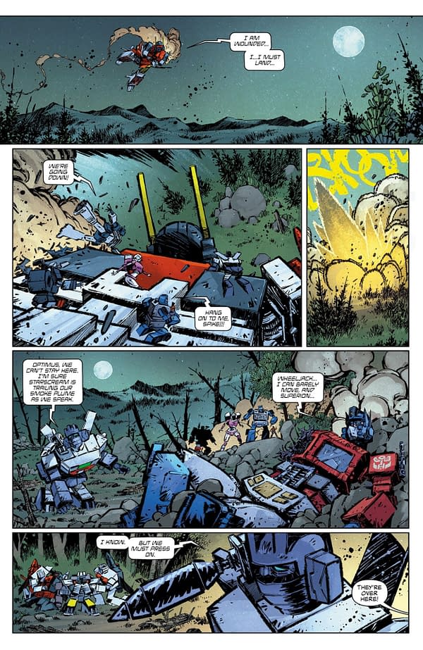 Interior preview page from Transformers #22