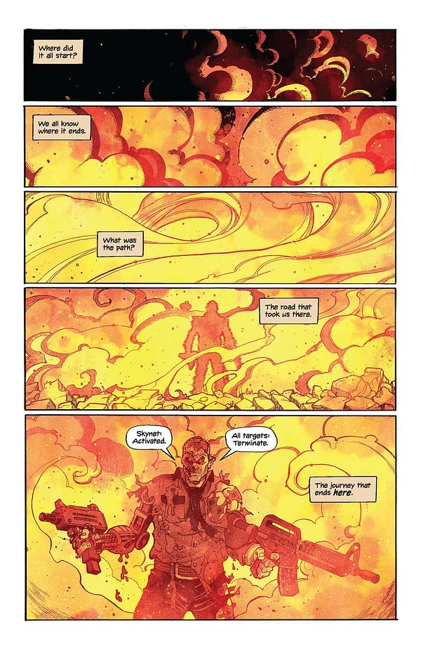 Interior preview page from Terminator #9