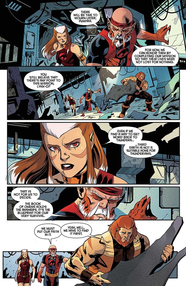 Interior preview page from ThunderCats Lost #4