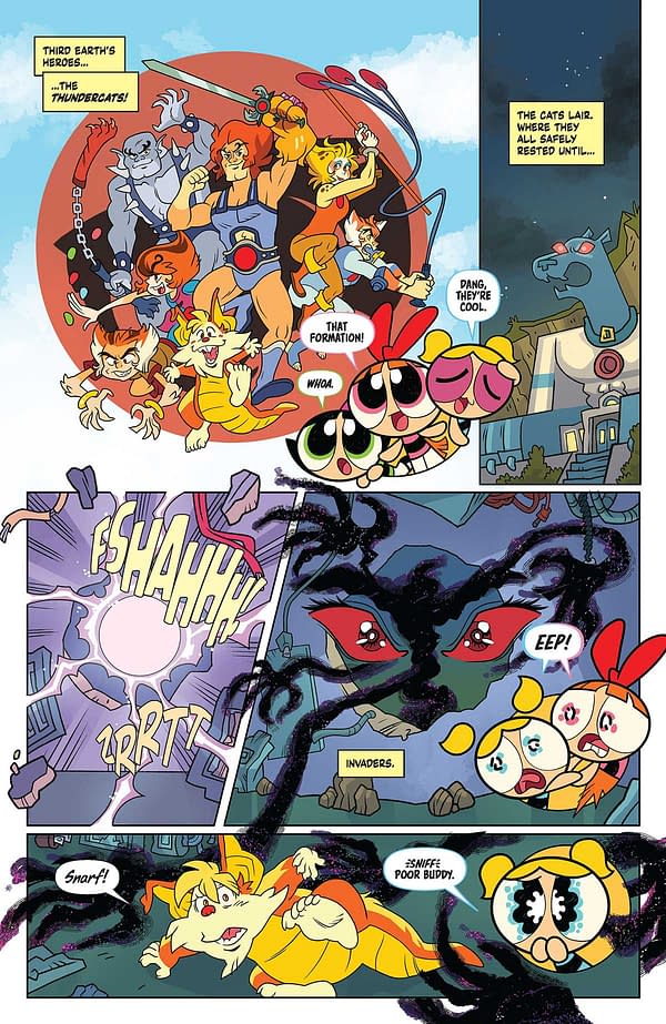 Interior preview page from Thundercats/Powerpuff Girls #1