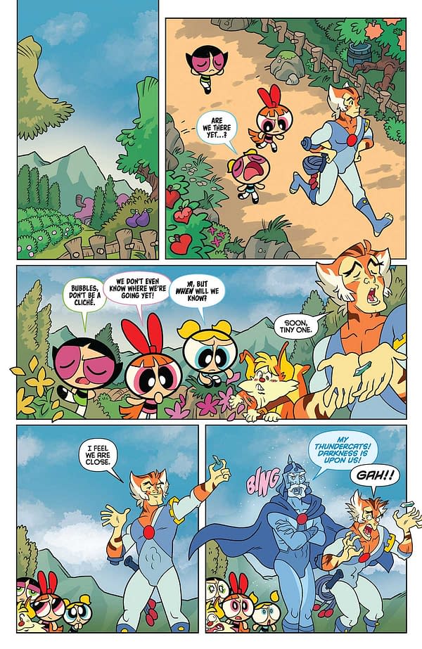 Interior preview page from Thundercats/Powerpuff Girls #1